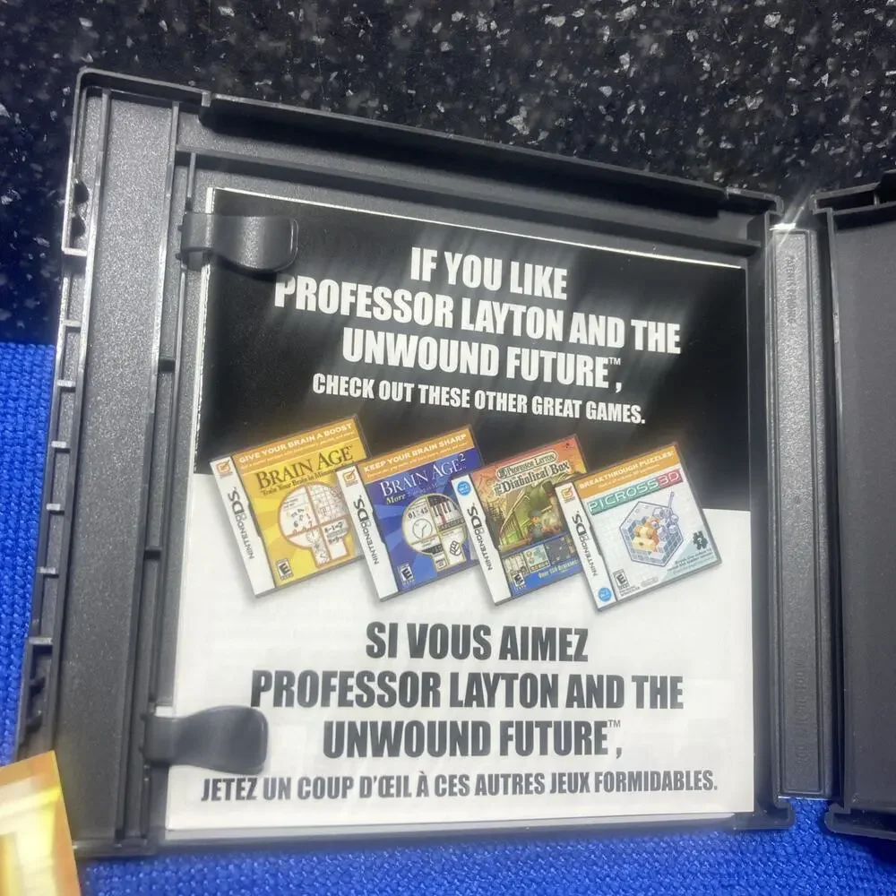 Professor Layton Unwound Future Empty Case With Manuel Only